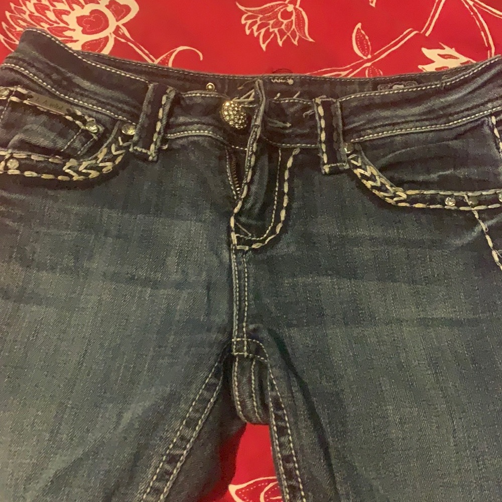 Jean bling out shorts